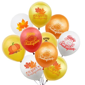 

GIve Thanks Turkey Maple Leaf Pumpkin Latex Helium Balloon Thanksgiving Festival Party Decoration Letter Ballons Birthday Globos