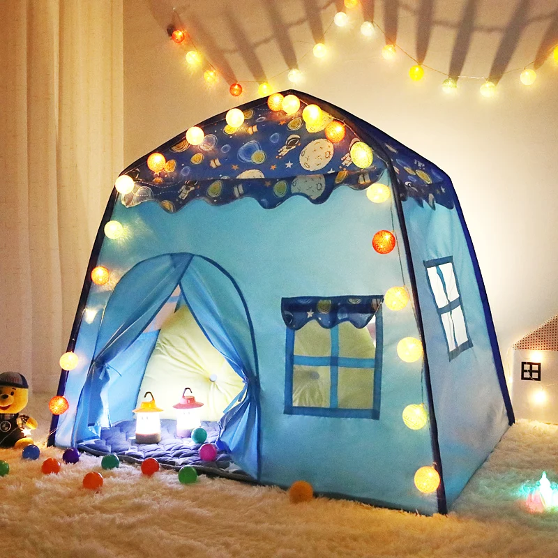 Large Children’s Tent Teepee Kids Play House Outdoor Space Astronaut Camping Tents Tipi Girls Game Princess Castle Wigwam Gift | Игрушки и