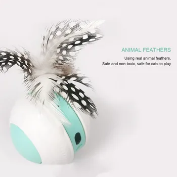 

Dog cat toy activation automatic ball pet USB rolling tumbler toys ball balance car cats toy pets utility-