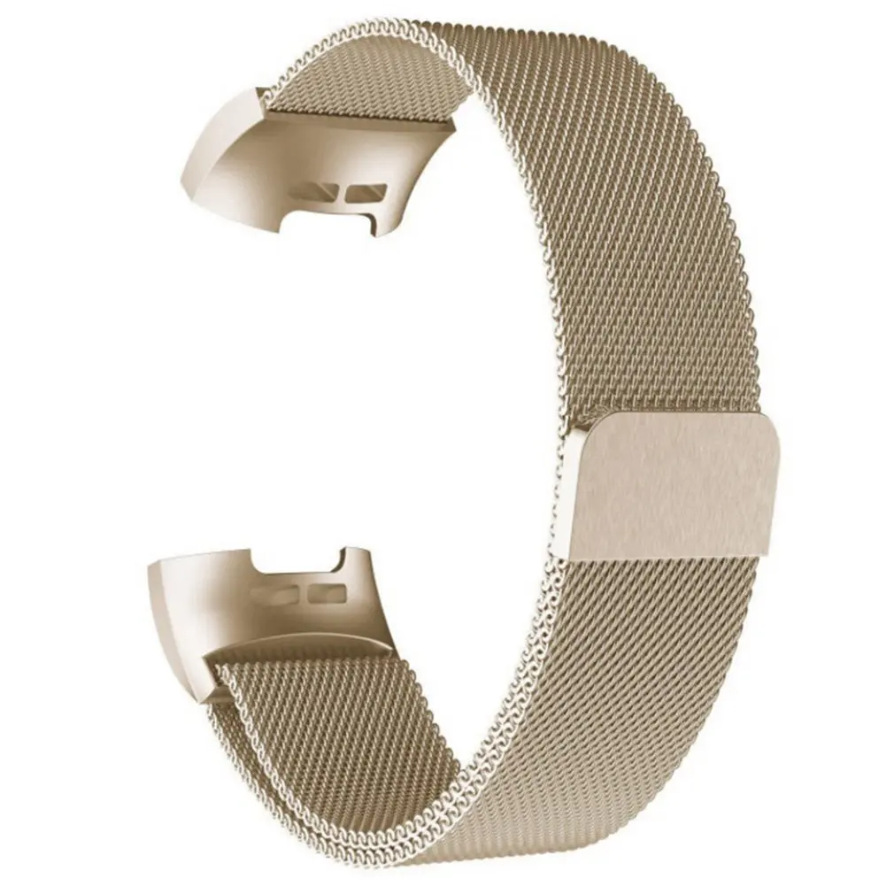 Новая магнитная металлическая Миланская петля для Fitbit Charge 3 ремешок Charge 2 ремешок Замена для Charge 2 полосы Charge3 - Цвет: Хаки