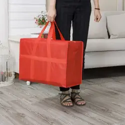 Многофункциональная Нетканая ткань для хранения одежды на молнии, складная упаковка, большая емкость, дорожная сумка для дома, ручной Багаж