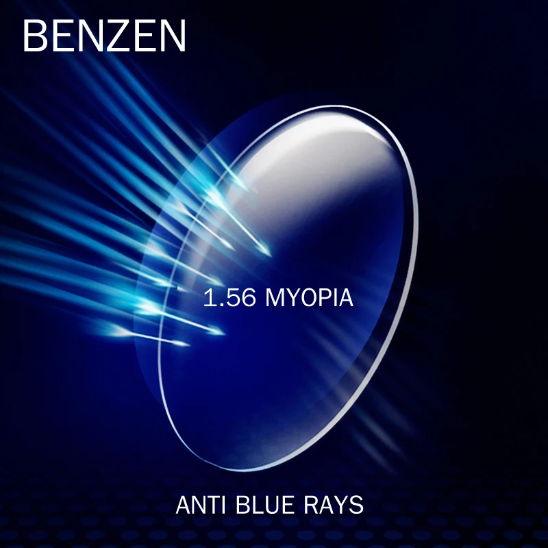 BENZEN, оптические очки, Женская оправа, Ультралегкая, сплав, для глаз, близорукость, по рецепту, очки, женские, полная оптическая оправа, 5170 - Цвет оправы: 1.56 Anti Blue Rays