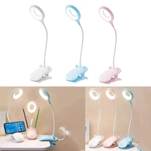 Aliexpress - Foldable Clip Led Table Lamp Charging Plug-in Dual-Use Three-Color Temperature Adjustable Learning USB Touch Night Light