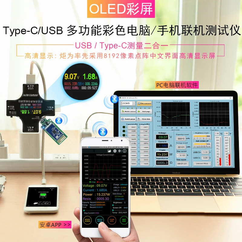 Фонарь-тестер для зарядки USB type-C | Электроника