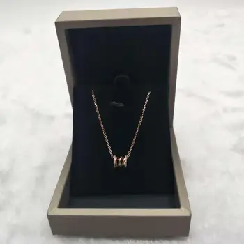 

2020 New Classic Rose Gold Spring Women's Necklace Clavicle Chain Original High Quality Jewelry with Jewelry Box