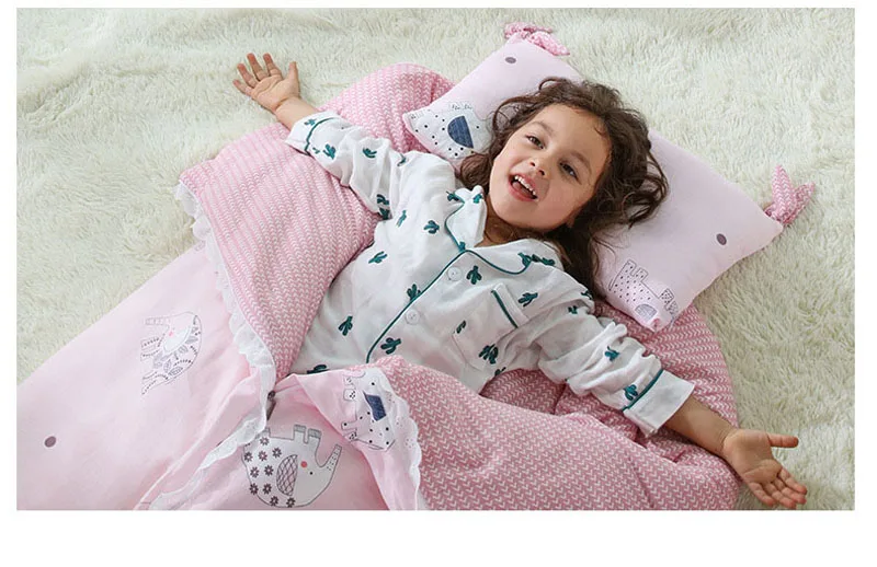 Теплый детский спальный мешок с мультипликационным принтом; зимний конверт; спальные мешки для младенцев; осеннее Хлопковое одеяло для новорожденных