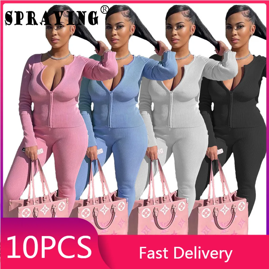 10 Sets Wholesale Items for Resale Winter Clothes for Women Sportswear