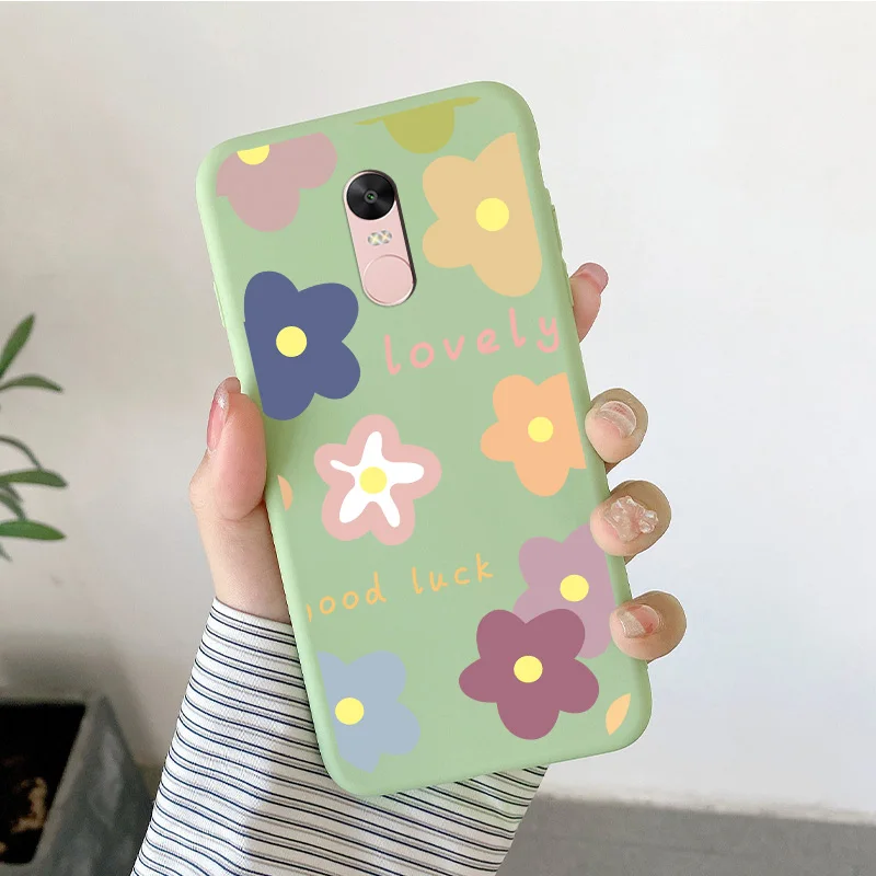 Matte Silicone Soft TPU Shell For Xiaomi Redmi Note 4 4x Note 5Pro Note 5A Cartoon Butterfly Shell For Redmi Note5a Phone Cover cell phone lanyard pouch Cases & Covers