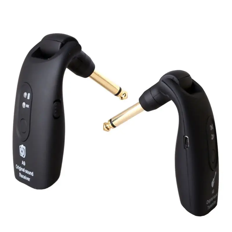 US $21.10 24GHz Wireless Guitar System Transmitter A9 Receiver Builtin Rechargeable Musical Instrument Accessories