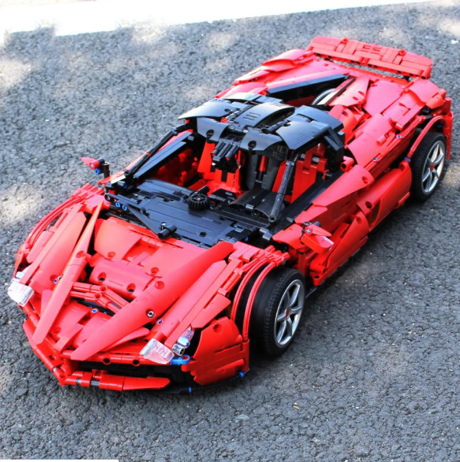 Горячие GT супер спортивные автомобили техника строительный блок Италия лошадь бренд Ferra LaFe модель собрать кирпичи игрушки коллекция для подарков