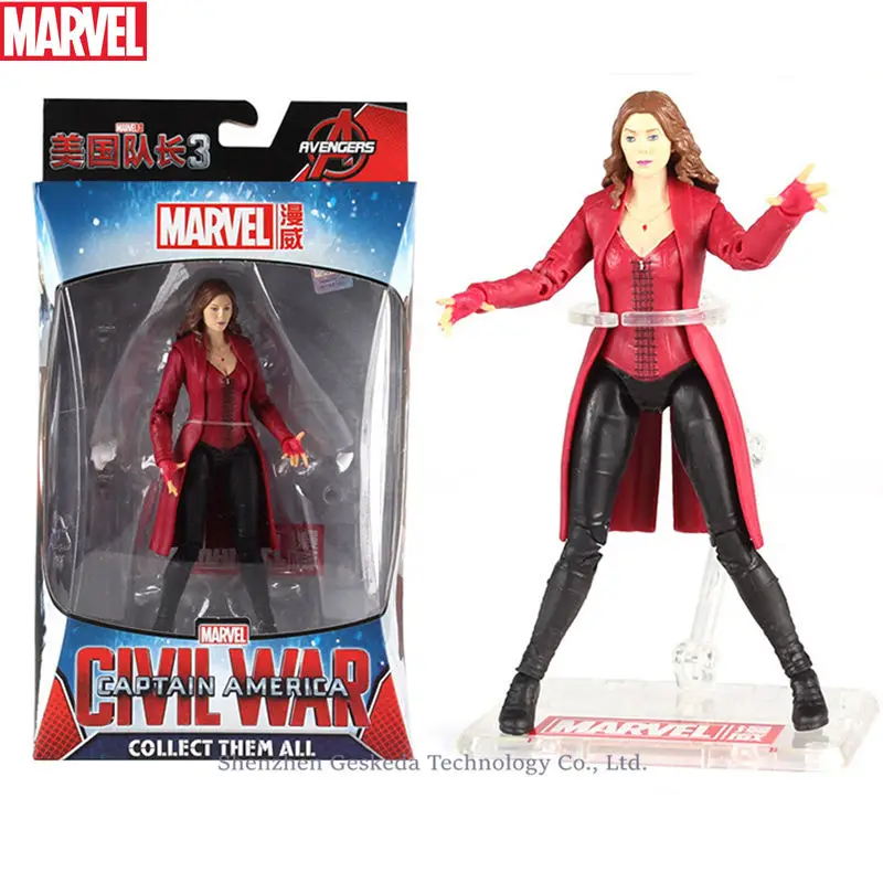 Hasbro игрушки Marvel The Avenger Endgame 17 см супер фигурка супергероя Тор Алая ведьма Росомаха Человек-паук Железный человек фигурка игрушки куклы - Цвет: Scarlet Witch