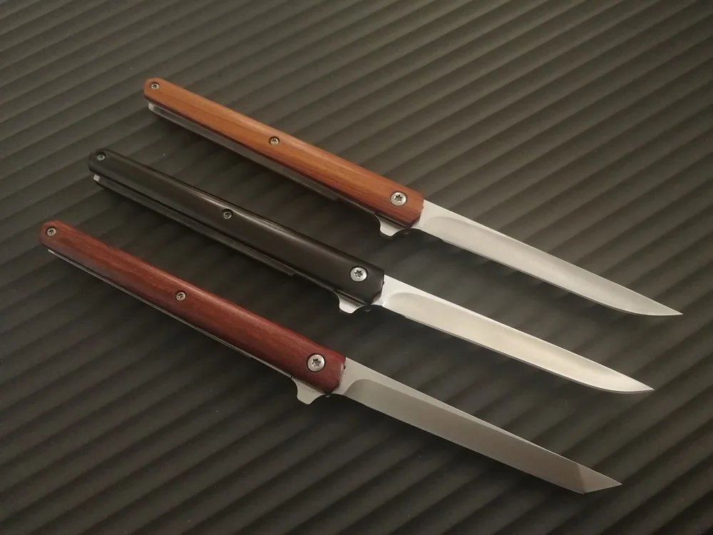 Карманный нож Grady Fung, складной нож с деревянной ручкой и меткой M390, тактический Походный нож для выживания, инструменты для повседневного использования