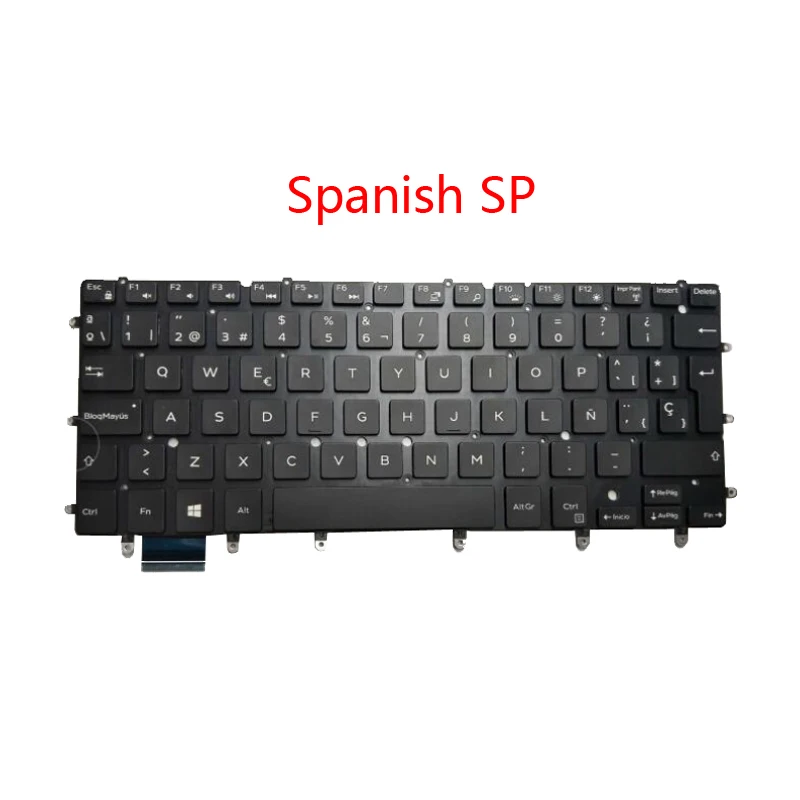 Laptop SP UK KR IT LA Keyboard For DELL For XPS 13 9343 9350 9360 7547 7548 United Kingdom Korea Italian Spain Latin New