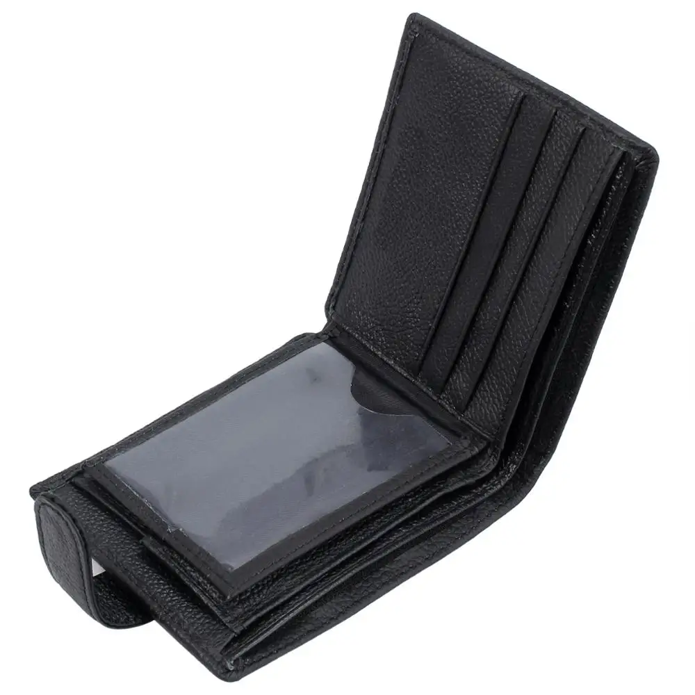 Proster для RFID блокирующий кошелек из натуральной кожи тонкий мужской кошелек с двумя отделениями держатель для кредитных карт