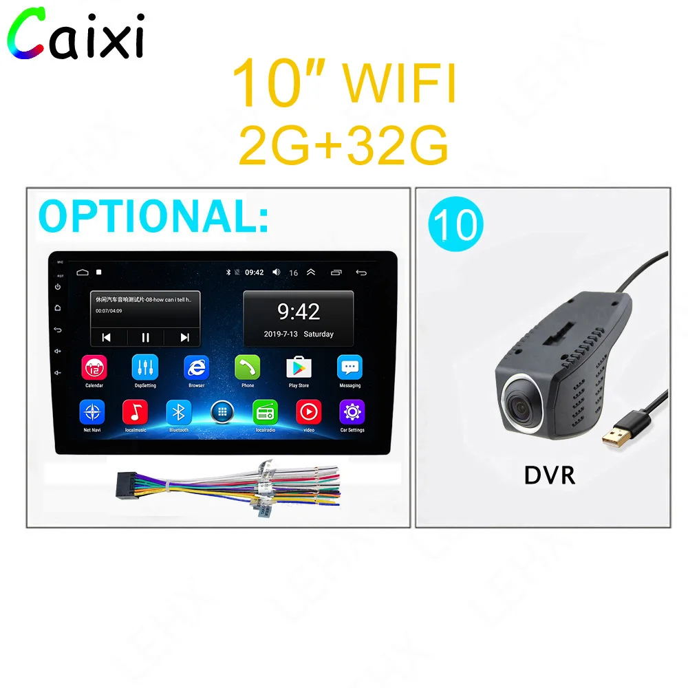 Cx-0232-DVR 9/10 дюймов 32G R0M 2 din автомобиль Android 8,1 Радио мультимедийный плеер для Nissan Toyota i Kia Volkswagen Suzuk Hyunda Renault Honda - Цвет: Cx-0232-DVR