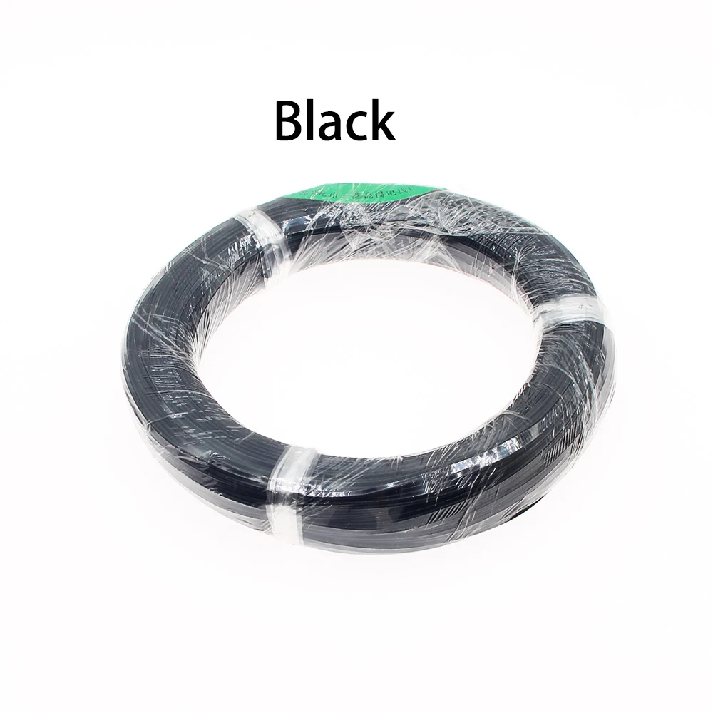Black Высокое Качество FEP кабель 1 м 14AWG FEP провод посеребренный провод 2мм2 раздел - Цвет: Black