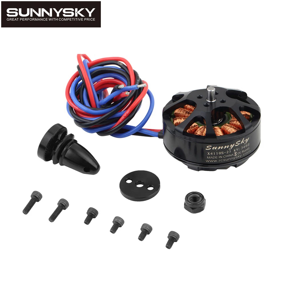 

4pcs/lot Original Sunnysky X4110S 340KV 400KV 460KV 580KV 680KV 4S-6S Brushless Motor for Multicopter Quadcopter RC Airplane