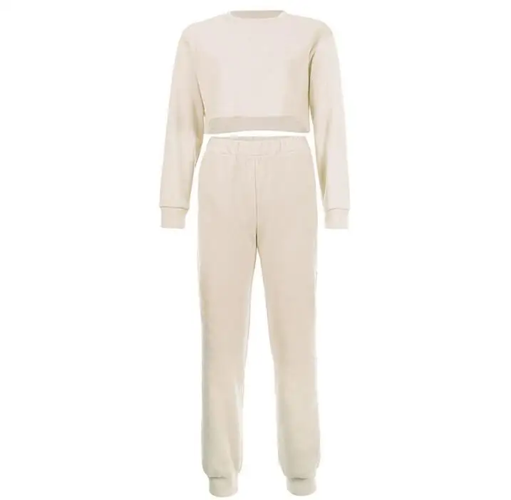 White 2Pcs Suit Женский костюм, повседневный комплект из двух предметов, женские флисовые толстовки, спортивный костюм, спортивные костюмы, женские наряды, осенняя зимняя одежда для тренировок - Цвет: White 2Pcs Suit