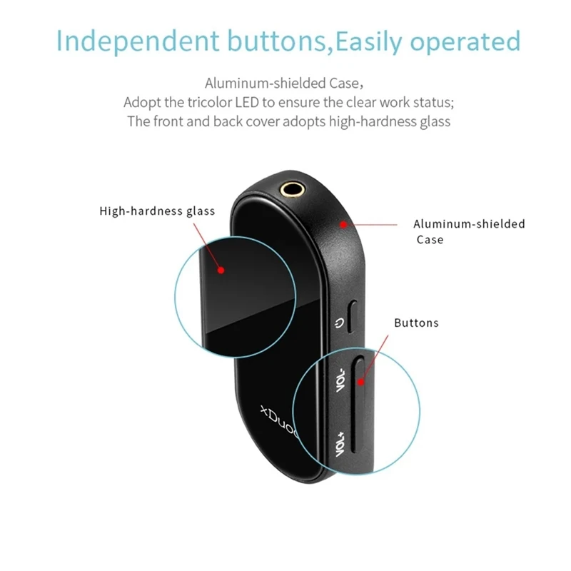 XDUOO XQ 25 Portable Bluetooth 5 0 AptX Headphone Amplifier ES9118 DAC NFC Pairing HiFi Amp Noise Reduction Microphone