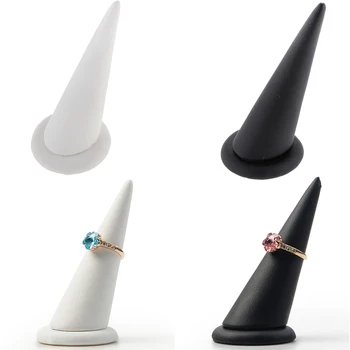 

Mini Size Cone Shape Jewelry Ring Holder Display Showcase Organizer Stand