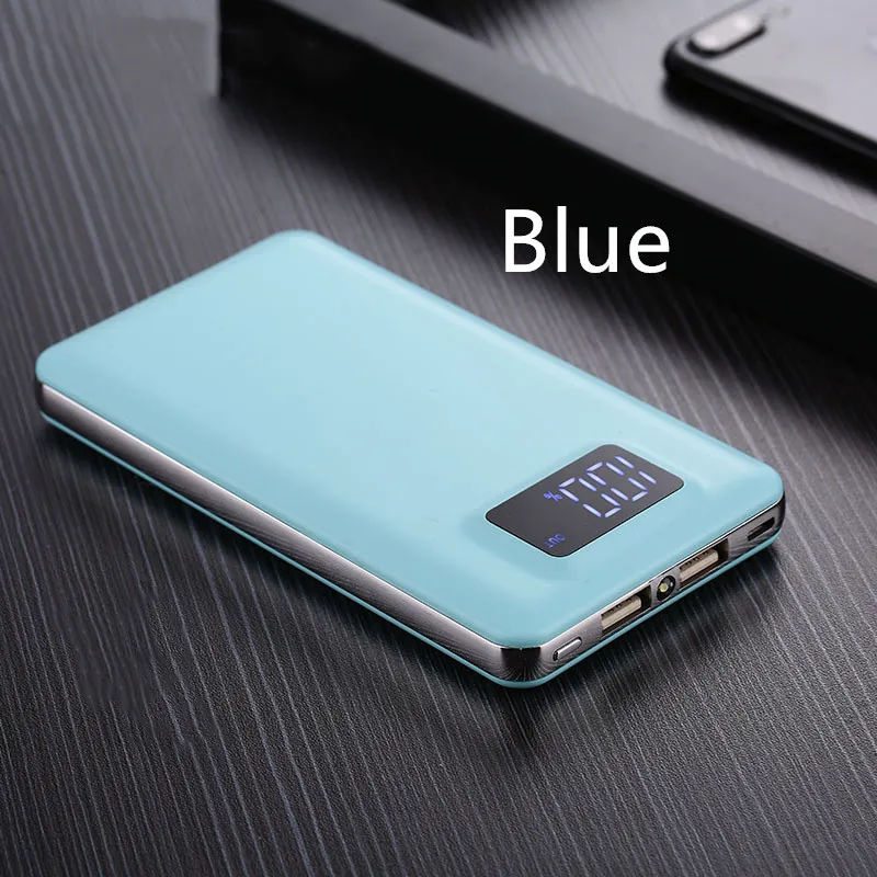 Soodoo для xiaomi 10000mAh lcd Quick Charge 3,0 2 USB power Bank для iPhone XM 8 7 6 huawei зарядное устройство Powerbank QC3.0