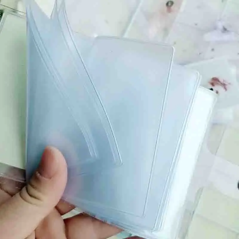 Jelly Color Photo Album for Mini Card Photo Sticker Album Mini Photo Album Photo Instax Album Transparent Glitter Card Holder