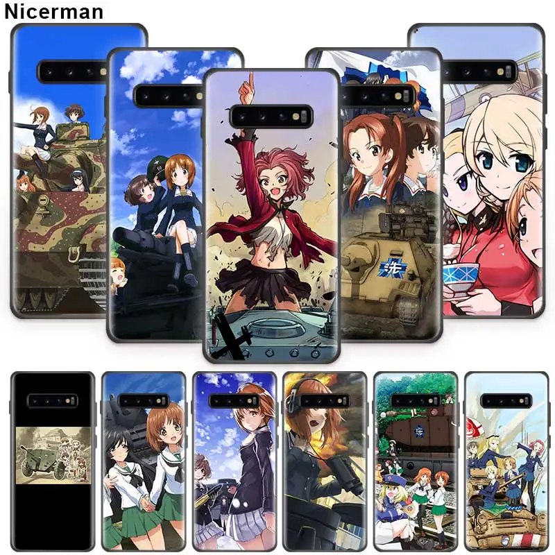 

Girls und Panzer das Finale Case for Samsung Galaxy S10 S9 S8 S7 Plus S10e Note 9 8 10 10Plus 5G Black Silicone Phone Shell caso