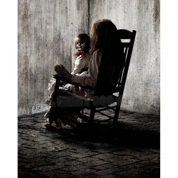 

5D DIY Diamond Painting anabelle on the Chair Full Drill Diamond Embroidery Cross Stitch Mosaic Craft Home Decor Halloween Gift