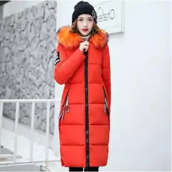 

2019 New Fashion ladies Warm Coat long Winter Parker Coat Women's thickening Slim Female Jacket Winter Women's Hooded Jacket