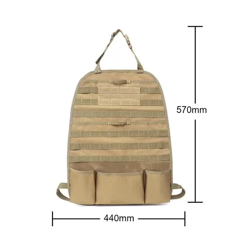 Сумка для хранения сидений из нейлона для кузова автомобиля Molle, панель сиденья автомобиля, чехол