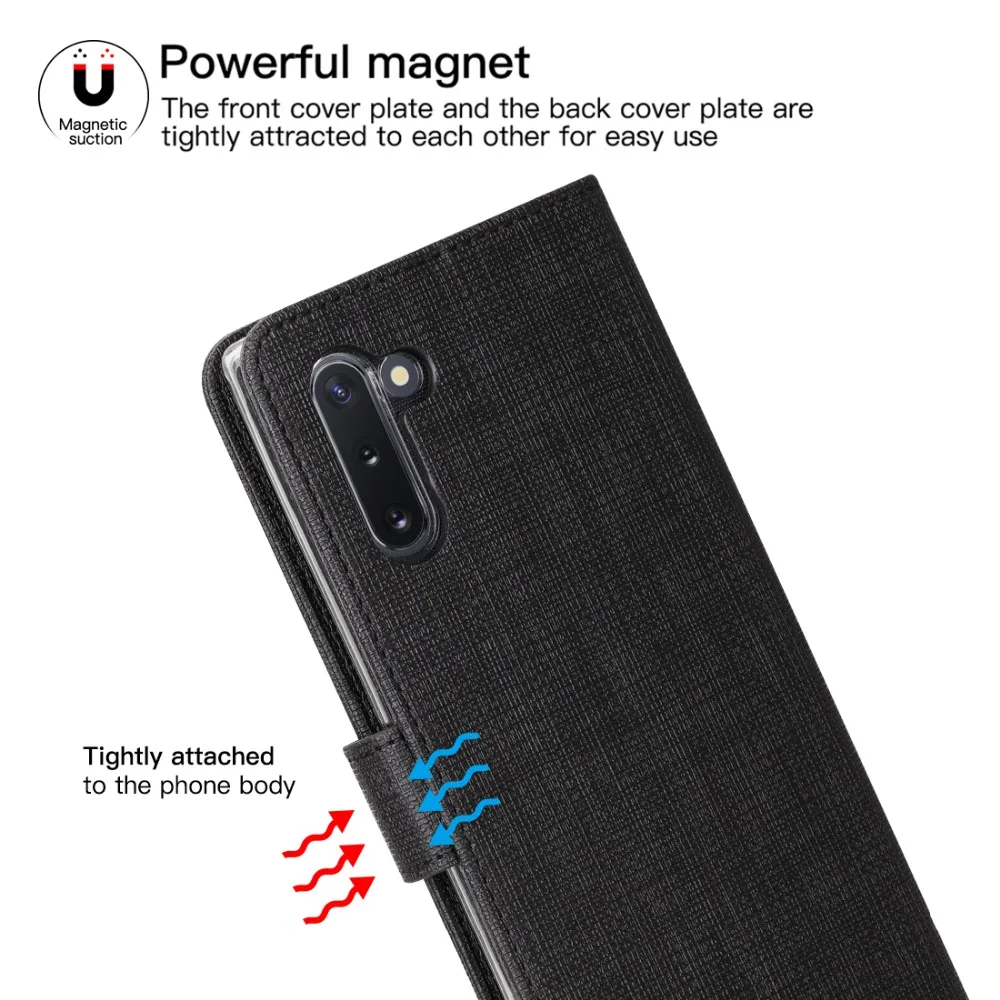 Модный кожаный чехол для samsung Galaxy Note 10 Pro, откидной Чехол-кошелек с отделением для карт, чехол для Galaxy Note 10