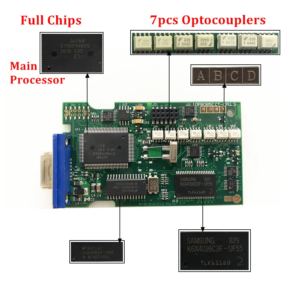Full Chips Gold Edge V9.91 Lexia3 PP2000 PSA XS Evolution Diagbox V7.83 V8.55 Lexia 3 For Citroen/Peugeot Super Firmware 921815C 2