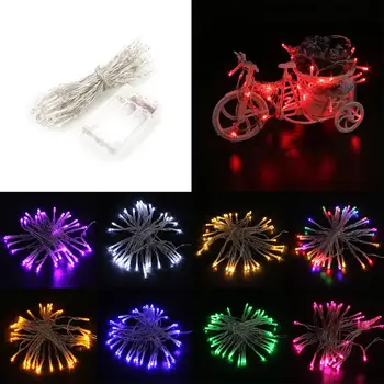 

5m 40LED Bulb 3AA Battery Operated Fairy String Light For Wedding Party