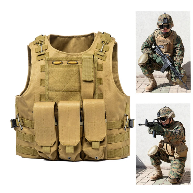 

Tactical Molle Vest Assault Military Vest Outdoor Multi-functional Lightweight CS Combat Tactical Gear Hunting Accessories