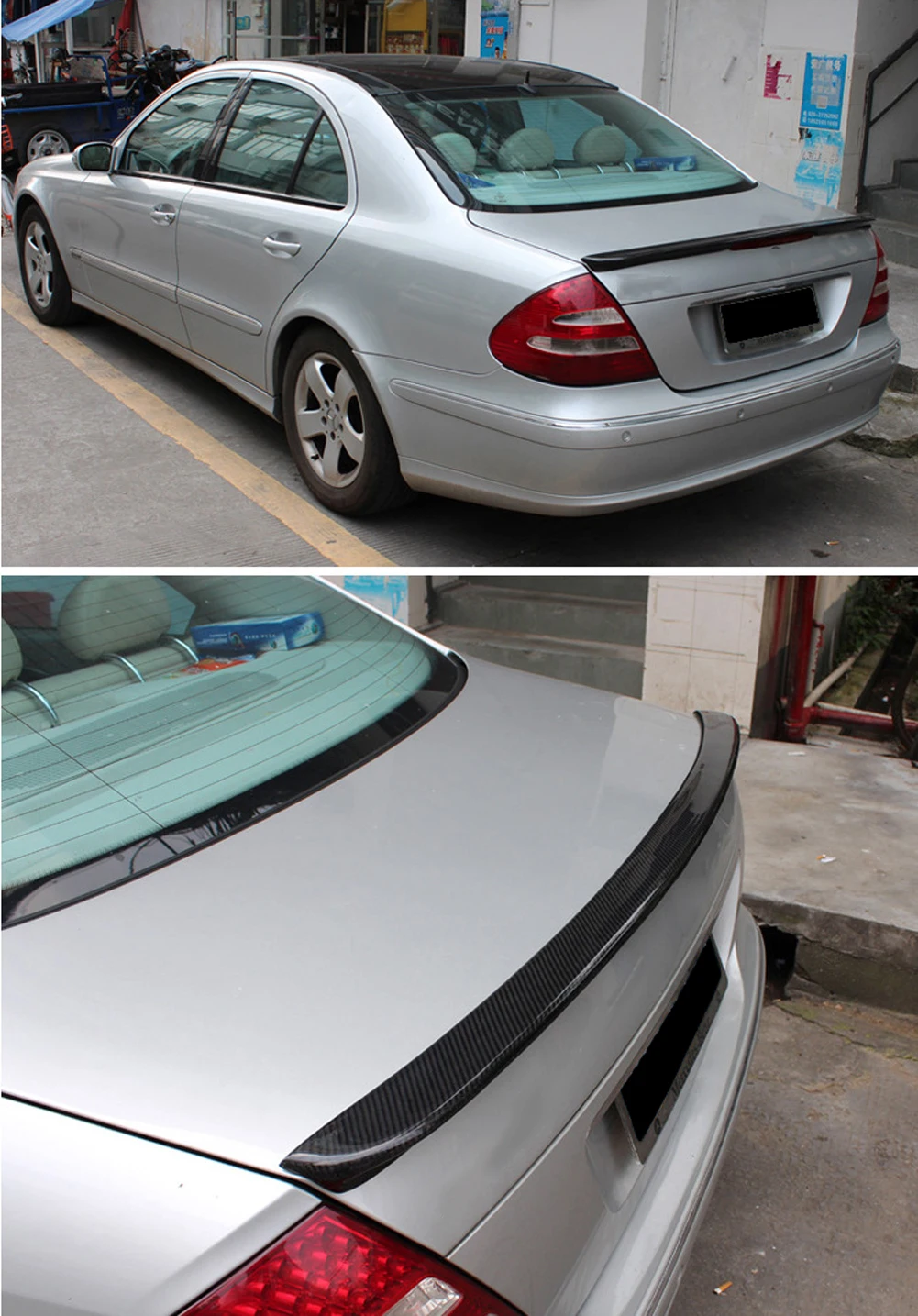 Углеродное волокно задний багажник спойлер для Mercedes Benz S класса W221 2005 2006 2007 2008 2009 2010 2011 2012 AMG Стиль