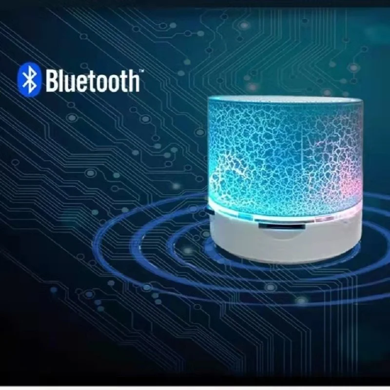 Bluetooth-динамик компактный беспроводной громкий динамик со светодиодной