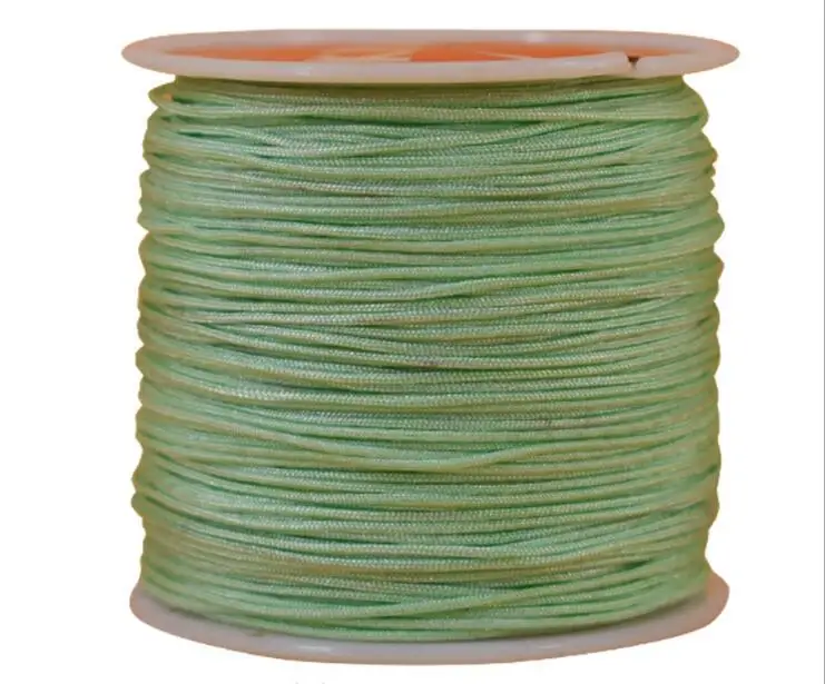1Roll 0.8 1 1.5 mm Nylon Cord Thread Chinese Knot Macrame Cord Bracelet Braided String DIY Tassels Beading String Thread Jewelry 