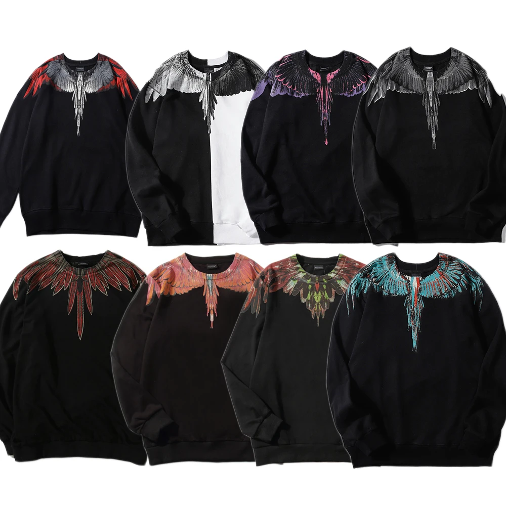 

19 Styles Marcelo Burlon Hoodies Men Women Streetwear High Quality Crew Neck Sweatshirts Men MB Marcelo Burlon White Hoodie