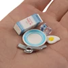1Set 1/12 Scale Miniature Dollhouse Milk & Egg Breakfast Set for Mini Doll Food Play Kids Kitchen Set Accessories Toys 1