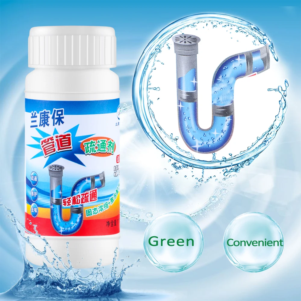 Sewer Pipe Hair Decomposition Cleaning Agent Anti-clogging Agent Through Sewer For Toilet Deodorant Household Clean Accessories