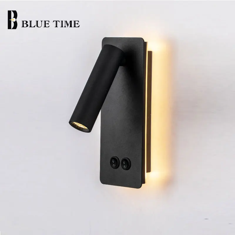 

Led Modern Wall Lamps For Bedroom Bedside Light Stairway Adjustable Creative Corridor Wall Light Home Indoor Wall Sconce Lights