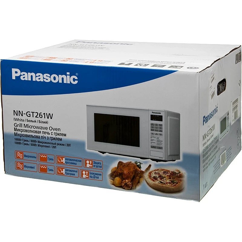 Микроволновая Печь Panasonic NN-GT261WZPE 20л. 800Вт белый