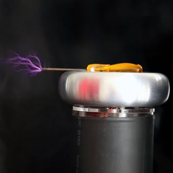 

DRSSTC speaker Tesla coil kit diy artificial manufacturing lightning arc teaching principle demonstration high voltage discharge