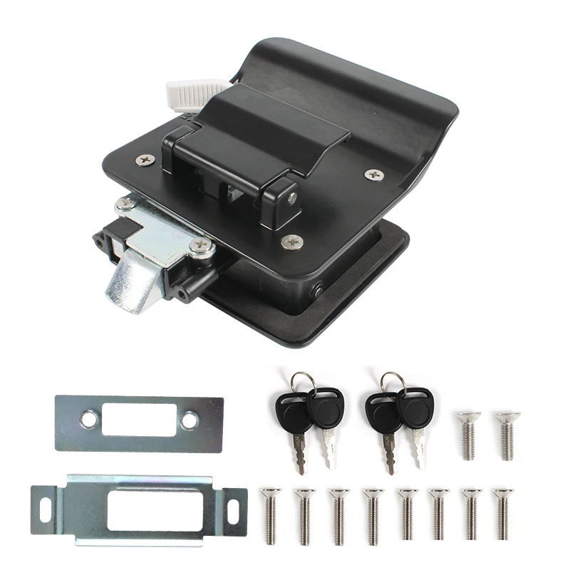 TYTXRV Camper Car Entry Door Lock Handle with Keys Security Kit Anti-theft Trailer Azusa alloy Internal and external door lock