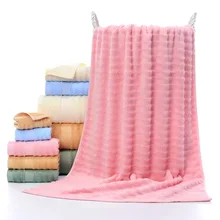Gaoyang напрямую от производителя, банных полотенец с волнистым узором, Бамбуковая ткань 70*140, влагопоглощающее полотенце из чистого хлопка