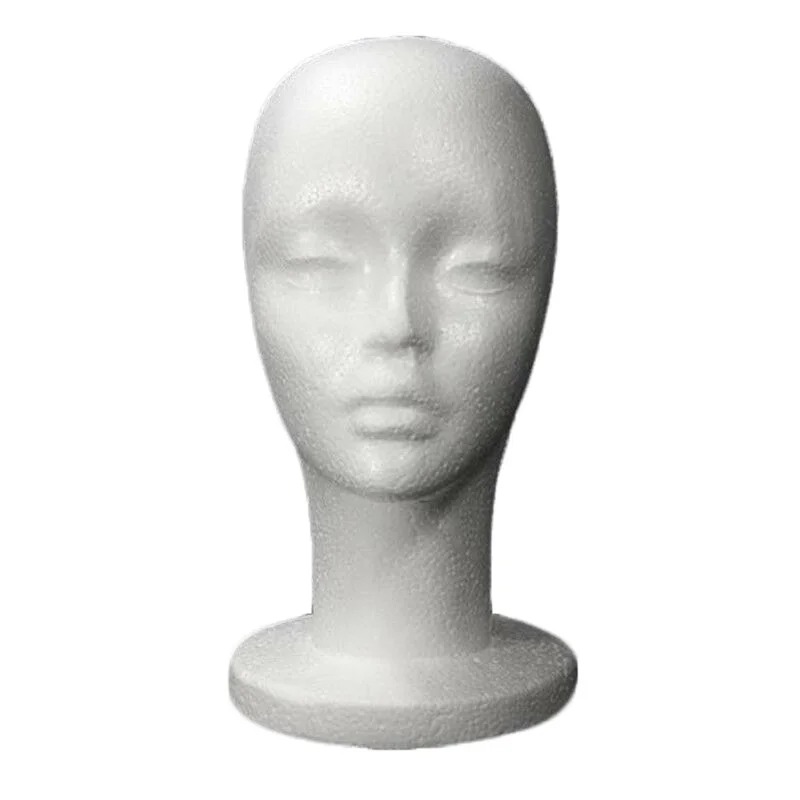 Женский пенопластовый манекен голова модель манекен-голова шляпа очки дисплей Пена манекен голова модель шляпа парик Стенд стойка
