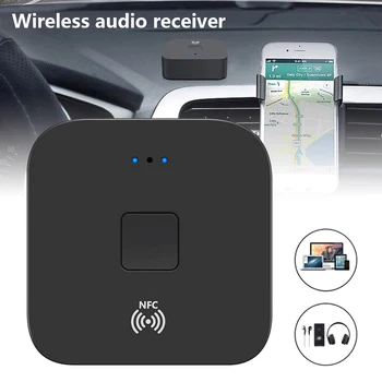 

Willkey NFC Bluetooth 5.0 Receiver 3.5mm AUX RCA Jack HIFI Stereo Audio Wireless Adapter Auto On/OFF For Car Kit Audio Receptor