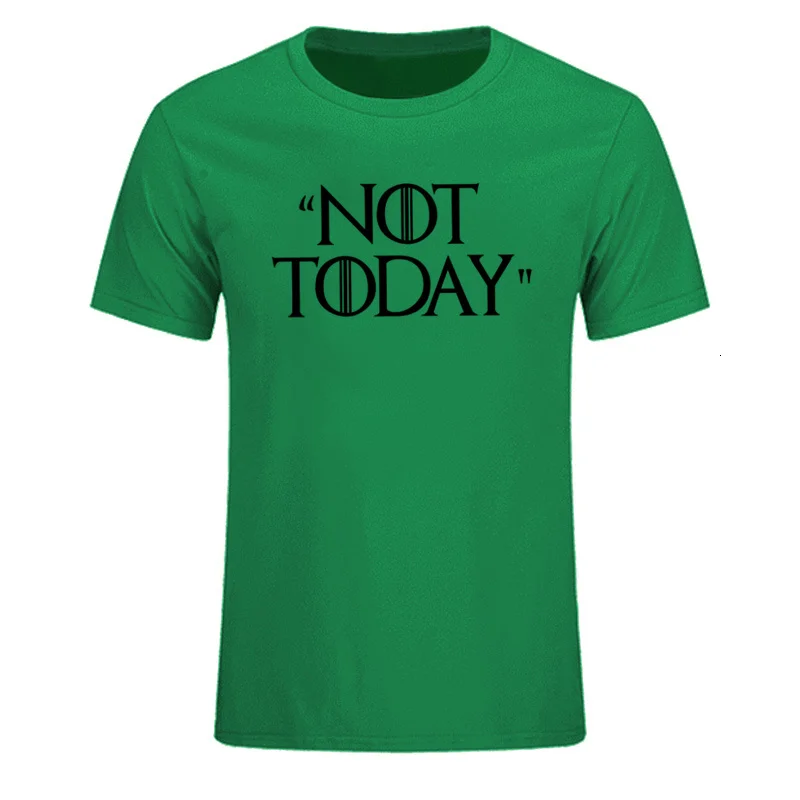 Tyburn/Новинка; футболки с надписью «Игра престолов» и надписью «NOT TODAY Arya Stark»; Повседневная футболка; крутая летняя футболка из чесаного хлопка; топы размера плюс