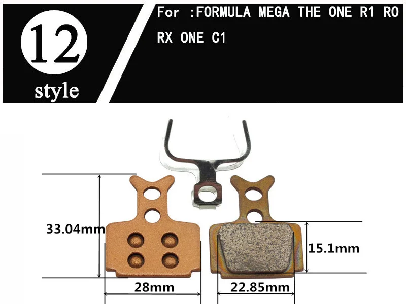 2 пары MTB горный велосипед дисковые Тормозные колодки для FORMULA ORO K18 K24 Twins/DA7/DA6/ATX710 R1 RO RX ONE C1 металл
