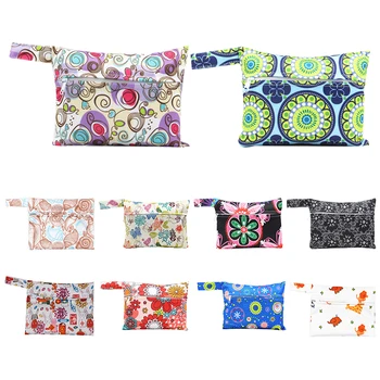 

1Pcs Cotton Storage Bag for Sanitary Napkin Baby Nappy Cartoon Printed Sanitary Napkin Collection Bag Baby Diaper Collection Bag